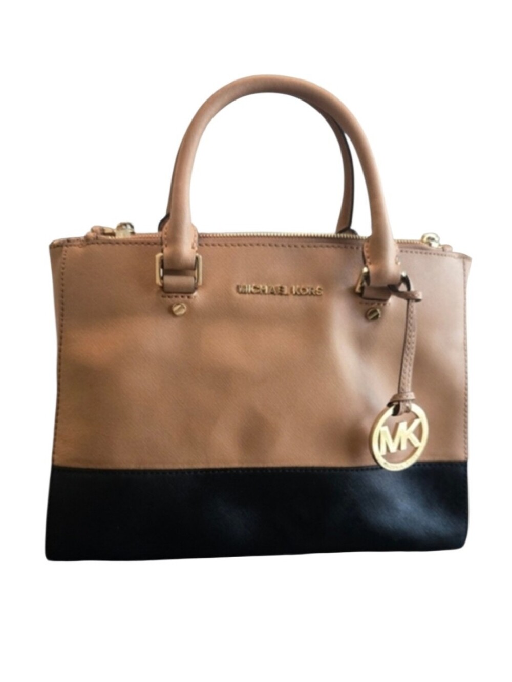 Michael Kors Tan and Black Women's Bag